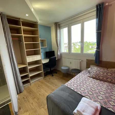 아파트 Avec Espaces Communs Equipes Parfait Pour Sejour Professionnel Ou Ambiance Conviviale 라발